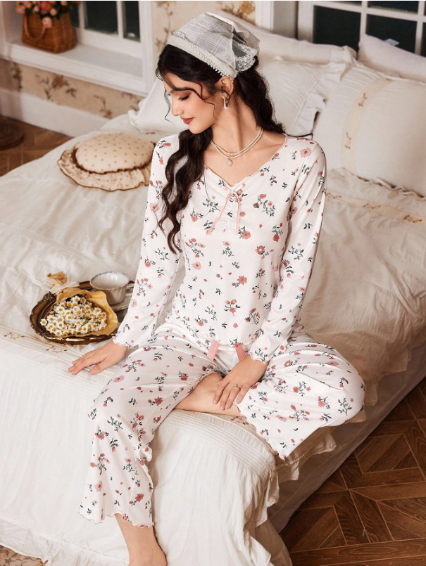 Romantic Floral Sleepwear Set