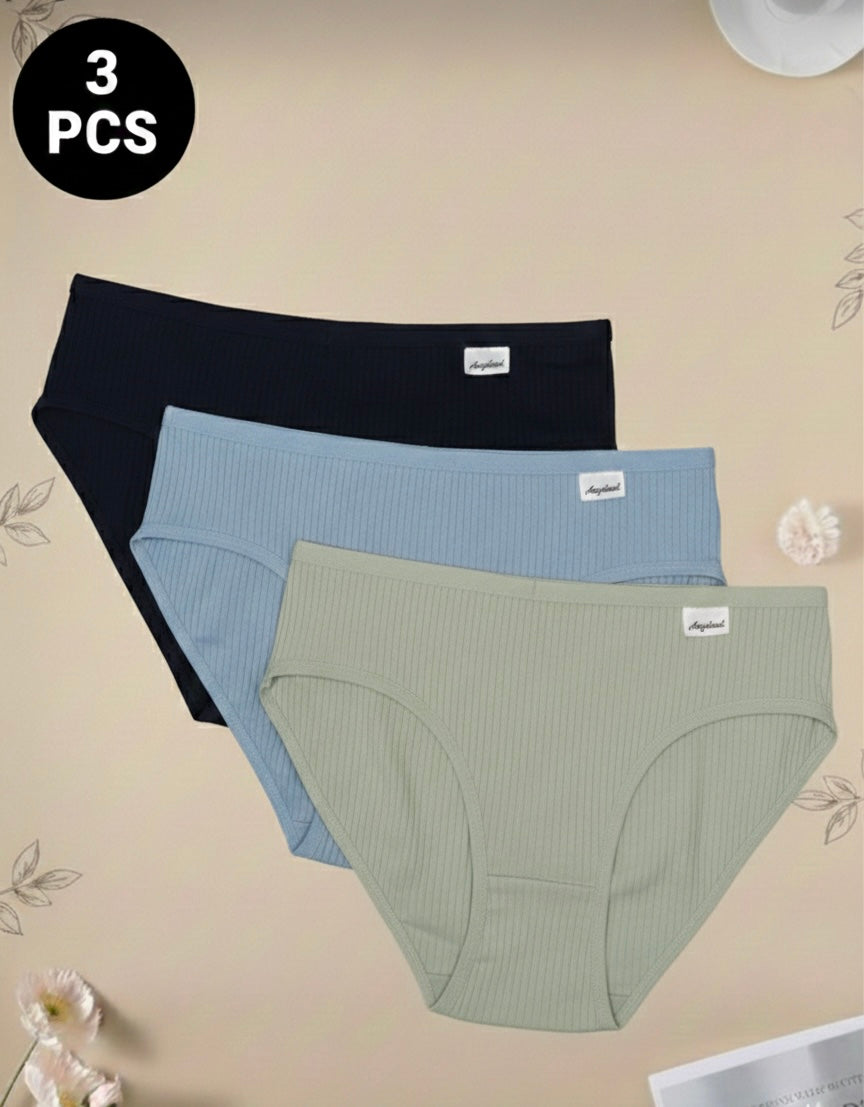 3pcs Low-Rise Panties Set