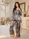 Women Satin Pajama Set